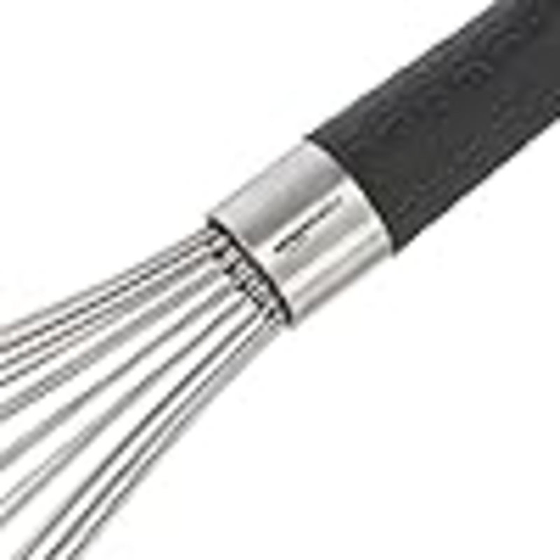 Ensemble de fouets en acier inoxydable pour la cuisson - 3 pièces, noir / argent