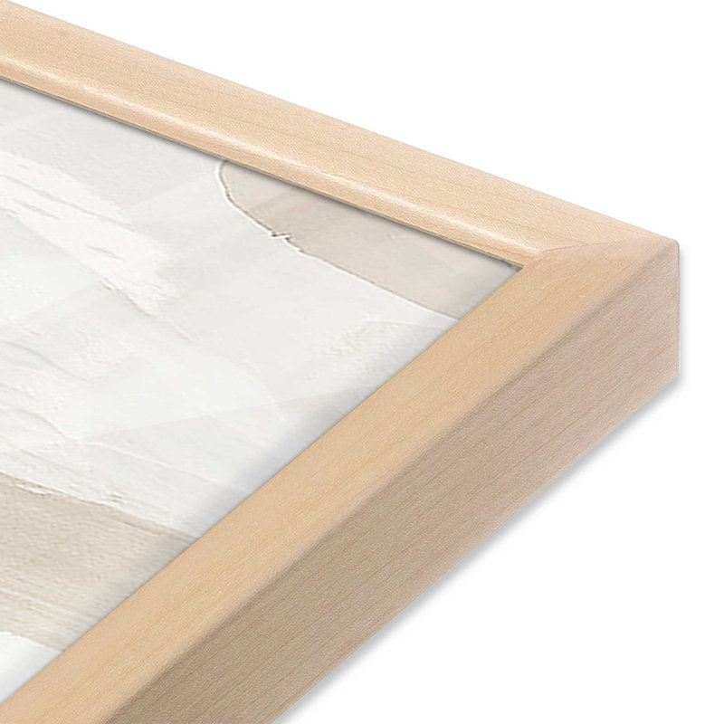 «So l'apaisant Sahara V1» sur toile, H 13,5 po x l 13,5 po x P 1,25 po, Raw Maple Single Picture Framed Paper