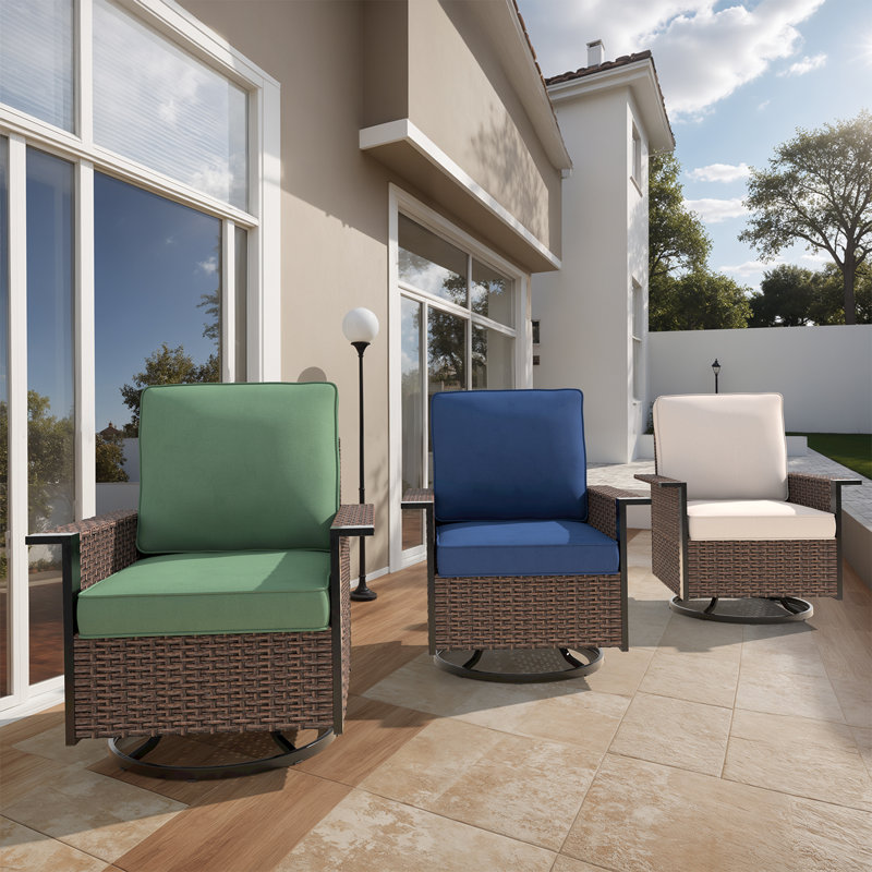 Outdoor 4'' Seat / Back Cushion, Green, 4