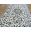 Tapis de zone de tapis de couloir 2 pi 8 po x 6 pi 2 po noué la ivoire/grise à la main one-of-kind