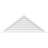 Triangle Surface Mount Functional Brickmould Sill Frame PVC Gable Vent 11/12 Pitch-43316127