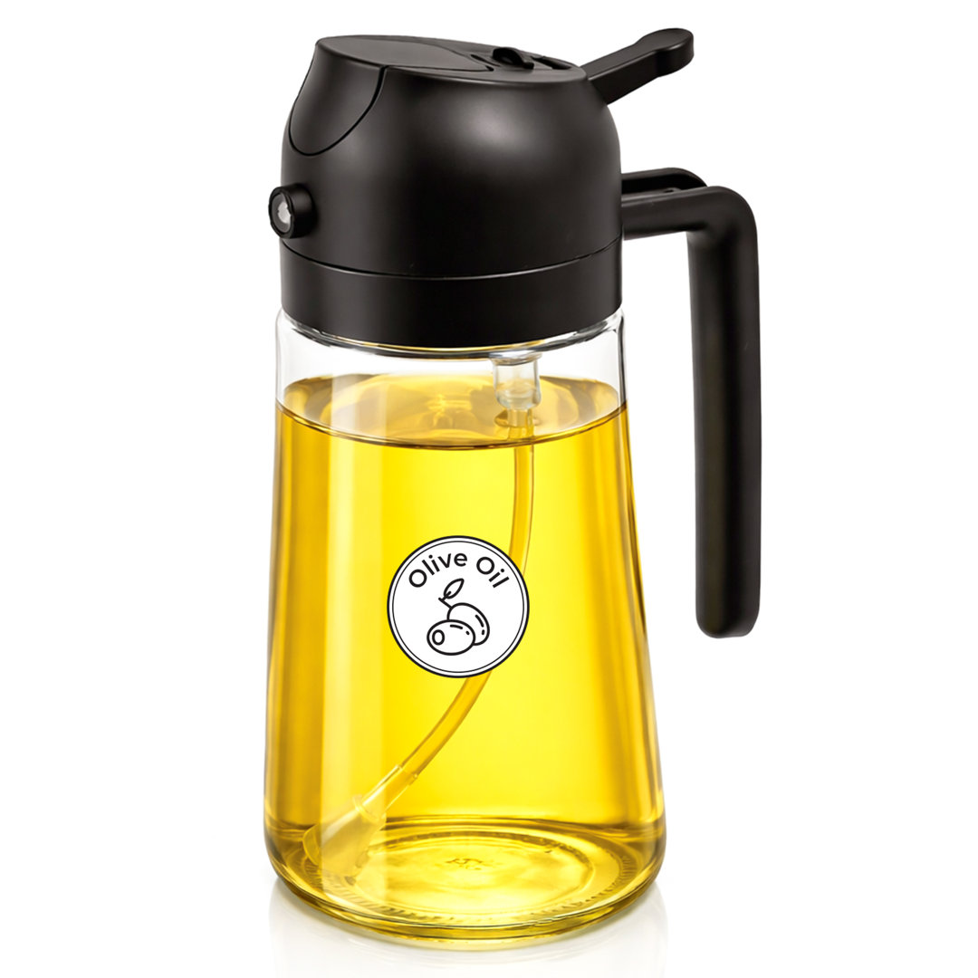 Glass and Plastic Single Oil / Vinegar Cruet
