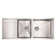 Noah's 51.5'' L Stainless Steel Undermount Double Basin Kitchen Sink