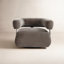 Lize Upholstered Swivel Barrel Chair
