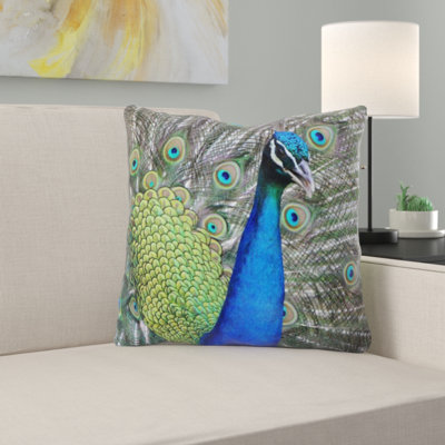 Housse et insert de coussin carré Peacock