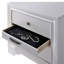 3-Drawer Wooden Nightstand with Elegant Pewter Round Knobs-114064748