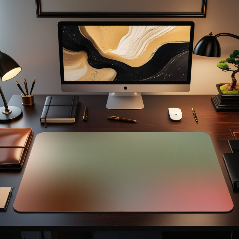 Polyester Desk Pad, 31.5x15.5