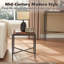 Table de bout moderne 17,7 po Mid-Century