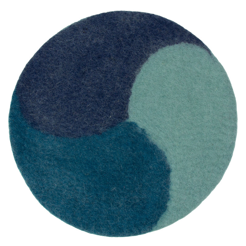 Round Piece, Blue