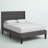 Martinez Upholstered Wingback Bed-10042697