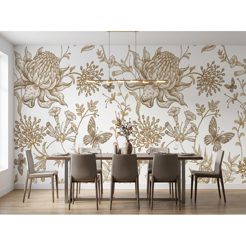 Panneau de papier peint L 8,33 pi x 100 po Arquilla, l 125 po x H 125 po, adhésif en vinyle, L 125 po x H 125 po