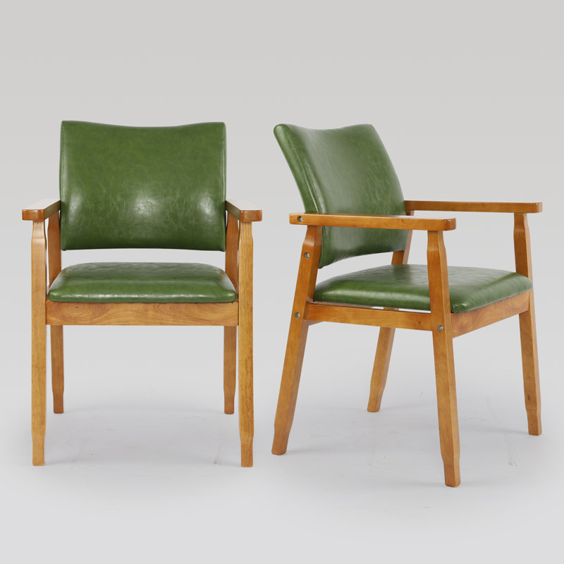 Artell 18.5'' H Upholstered Dining Chair, Green PU