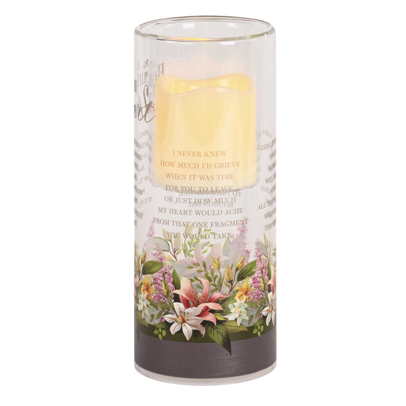 Bougeoir cœur de réunion floral 10H