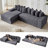 Oversize Cloud Sectional Couch (Left Facing Sofa)-1719534654-1719534644