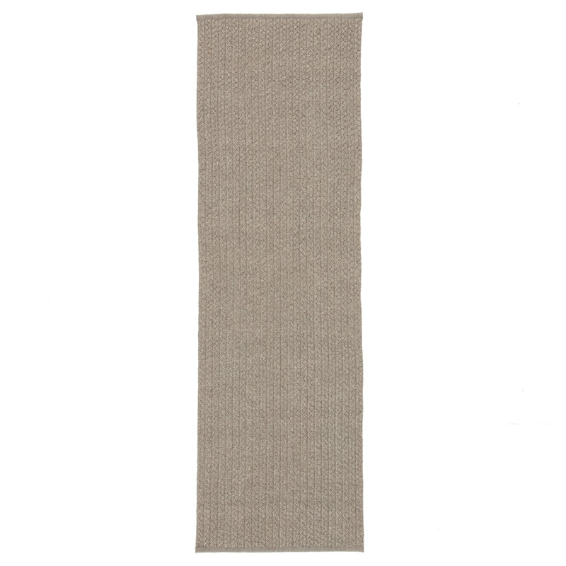 Tapis intérieur / extérieur gris Alicien, Tapis de couloir 2 pi 6 po x 8 pi