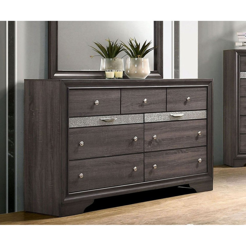 Commode contemporaine 1Pc, Gris