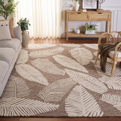 Tapis d'intérieur en laine touffeté à la main Jardin
