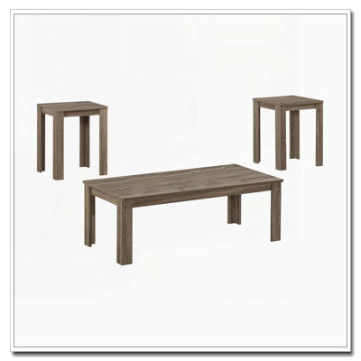 3-Piece Coffee and End Table Set Transitional