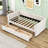 Amneris Twin Size Upholstered Daybed with 2 Drawers-1249027186
