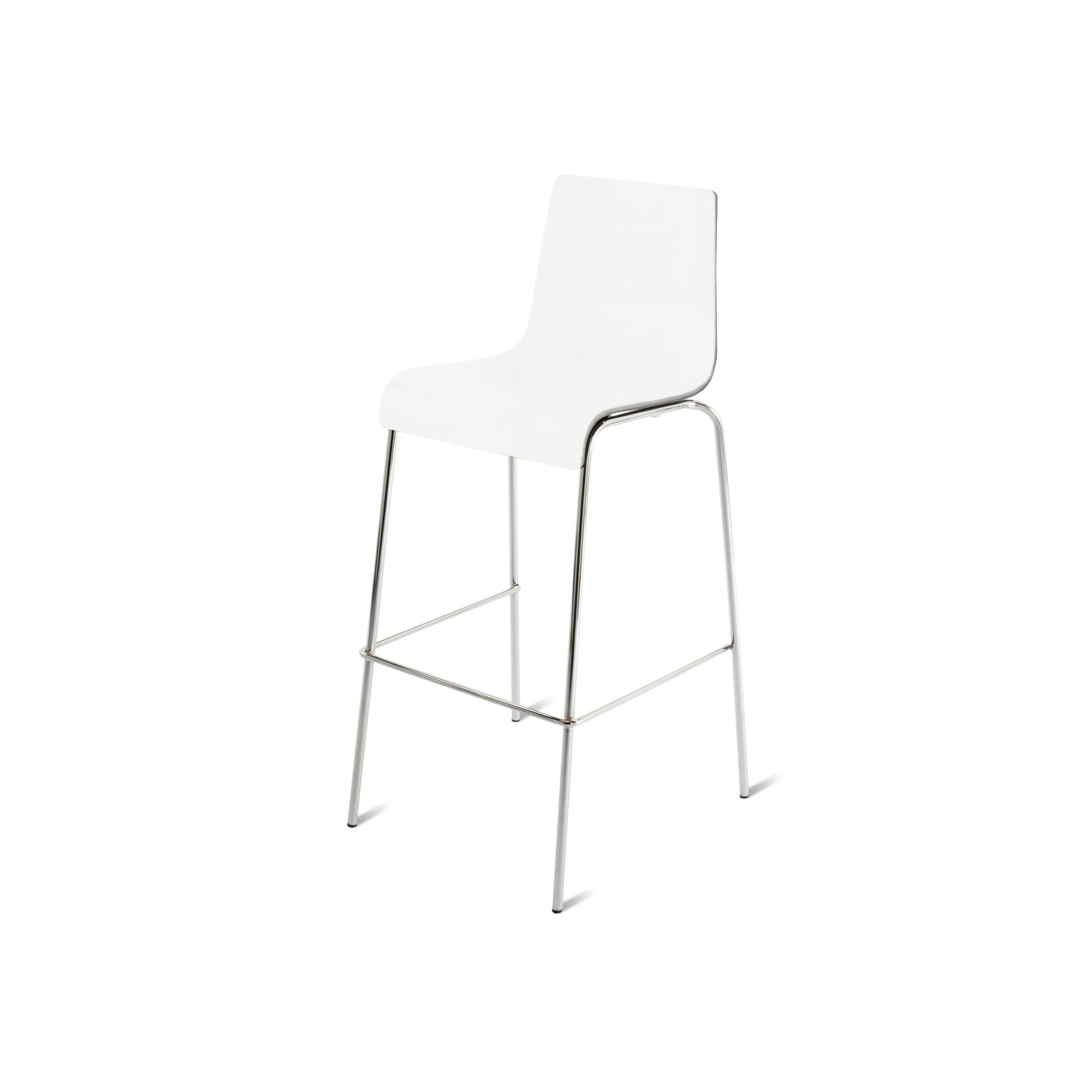 Stool, Bar Stool (30.4" Seat Height), White