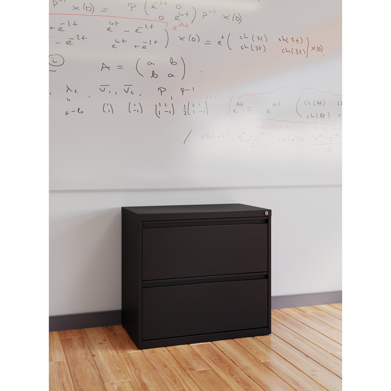 Hirsh 30'' Wide 2 -Drawer Steel File Cabinet, Black
