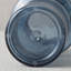 Ensemble de 2 vases en verre bleu fumé côtelé de forme unique, vases en verre empilés irréguliers modernes pour la décoration intérieure