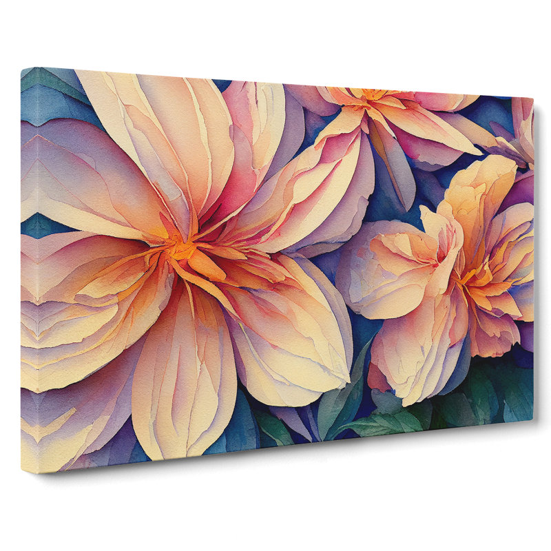 Mysterious Flowers - Wrapped Canvas Painting