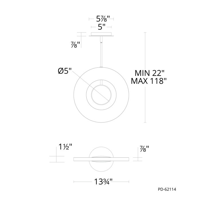 Cymbal 1 - Light LED Pendant