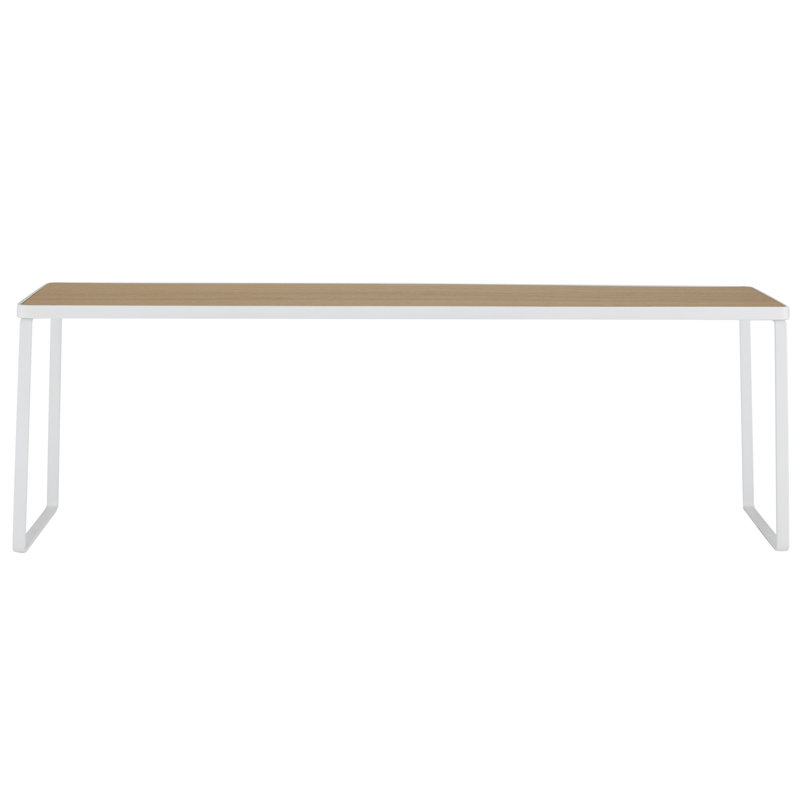 White and Light Brown Metal Freestanding Over the Sink Shelf
