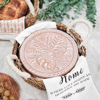 Bread Warmer & Basket-Plant Round