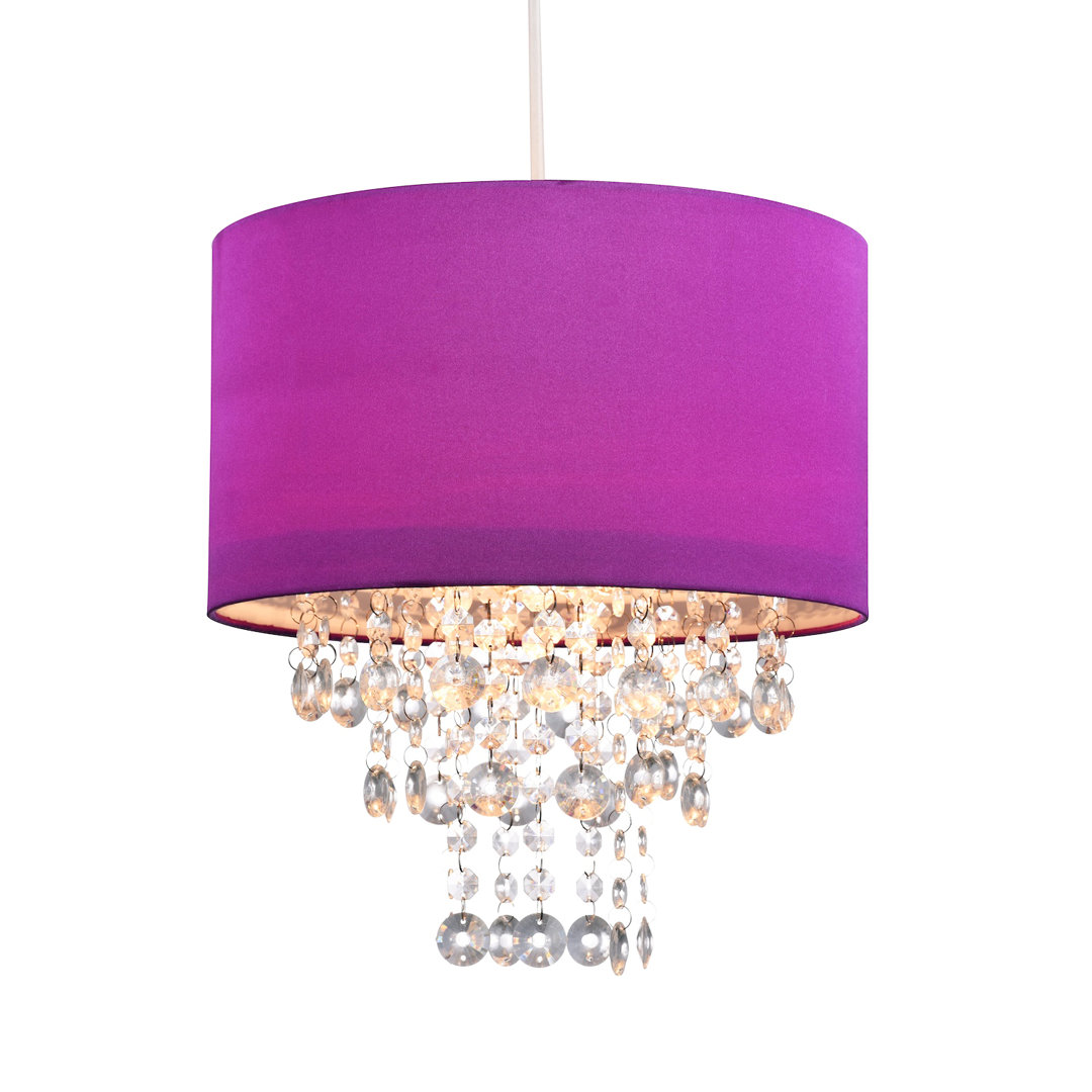 Modern Pendant Light Shade With Transparent Acrylic Droplets By Fairmont Park