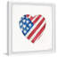 Impression encadrée « Heart Shape flag »-51961070
