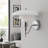 Marshal Designer Wall Sconce With Triple Opal Glass Shade, Chrome Finish, Vintage-inspired Glare-free Wall Light, E26 G45 Bulb Compatible-1410333398