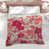 Floral beige / rouge sélectionné
