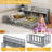 Kids Montessori Floor Bed With Bookcase And Shelves-973422011-973422013