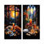 Petit déjeuner fusion - ensemble d'art mural sur toile Petit déjeuner-1214736687-1214736684