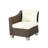 86'' Wide Wicker Patio Sofa with Cushions