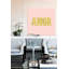 «Amor», art textuel sur toile en rose-74271801-74271802-74271804