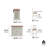 Mattice 49.75'' Wide Kitchen Island Set-1016833122