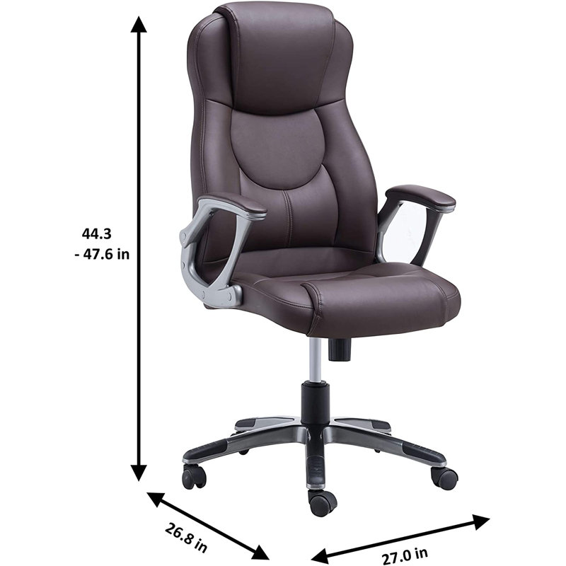 Fauteuil de direction Aakriti, Brun