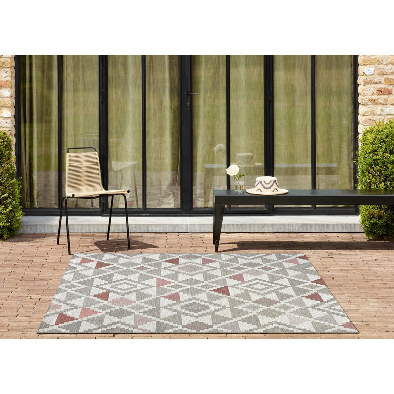 Avenir Geometric Indoor / Outdoor Area Rug, Rectangle 160 x 230cm
