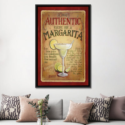 Authentic Margarita by Lisa Audit Vintage Advertisement on Canvas