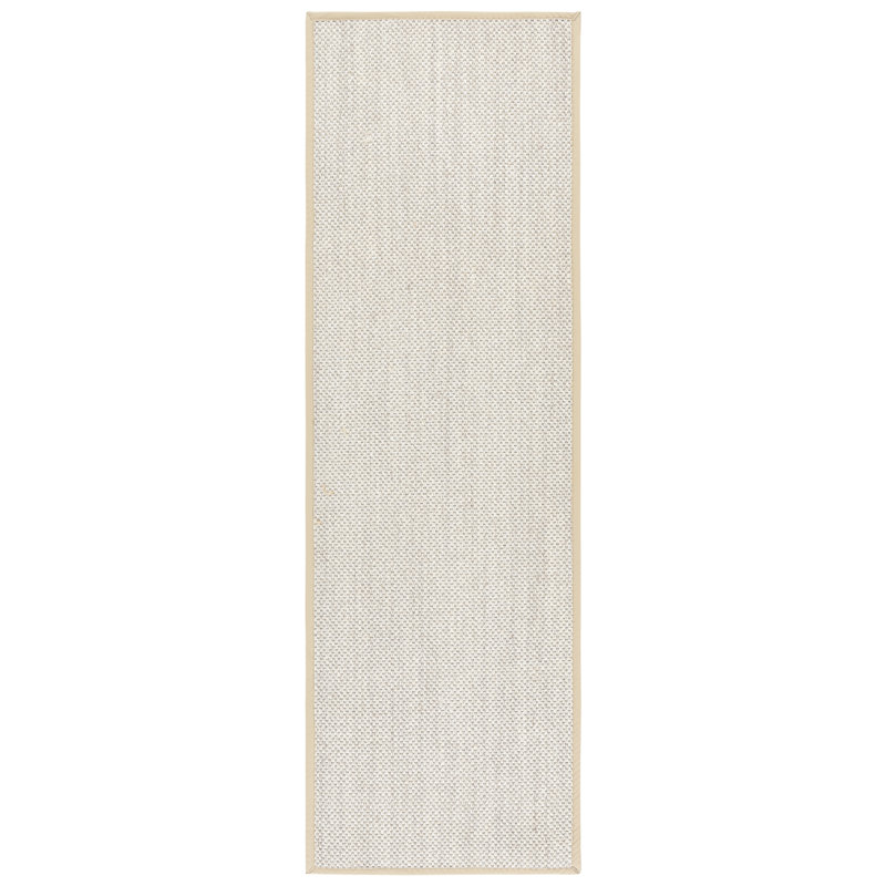 Natural Fiber 136 Area Rug In Marble / Beige, Runner 2'6" x 8'