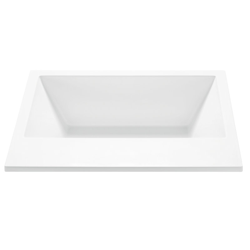 Baignoire tourbillon 60,125 po MTI Solutions, Blanc, Sous-comptoir