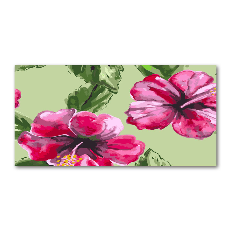 Hawaiian Flowers - Wrapped Canvas Print