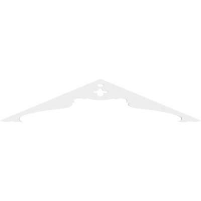 Heath Signature Urethane Gable Pediment, Primed Tan