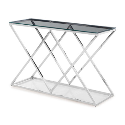 Gabrielle 120cm Glass Top Console Table
