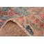 Tapis orange neutre, tapis de 4,4 pi x 7 pi, tapis turc, tapis neutres, tapis rétro, tapis oriental