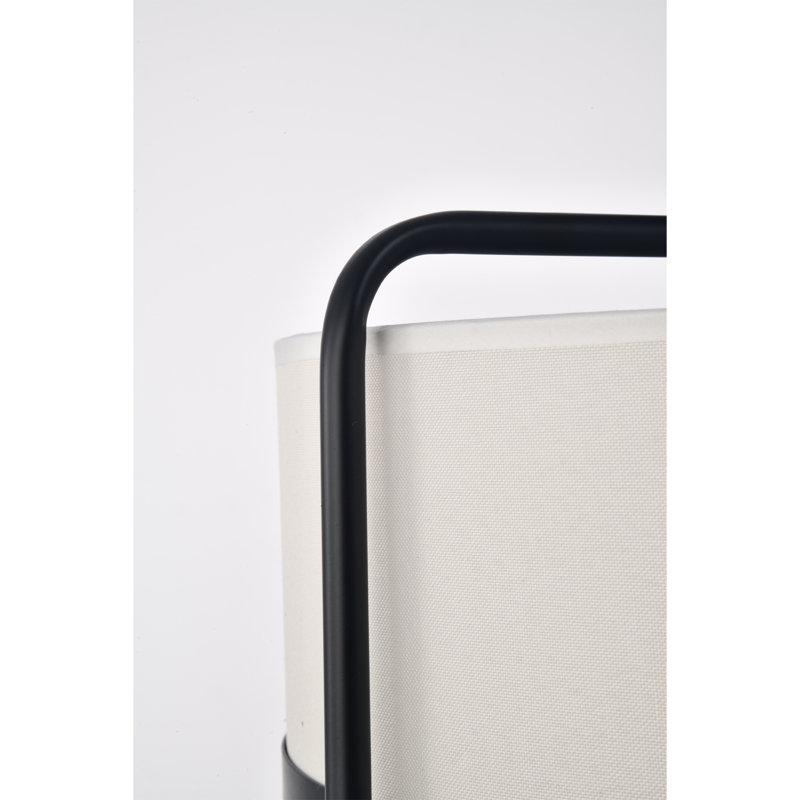 Matte Black 17.5" Contemporary Drum Pendant with Glass Diffuser