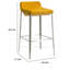 Fabric Upholstered Metal Bar Stool